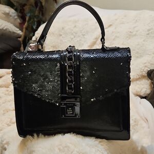 Aldo Black Sequin Crossbody Bag